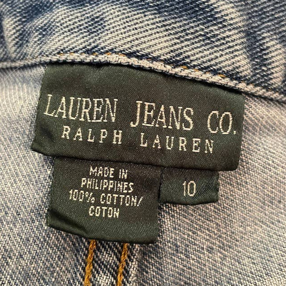 Ralph Lauren Jeans Blue Light Denim Straight Leg Size 10 - Picture 9 of 15